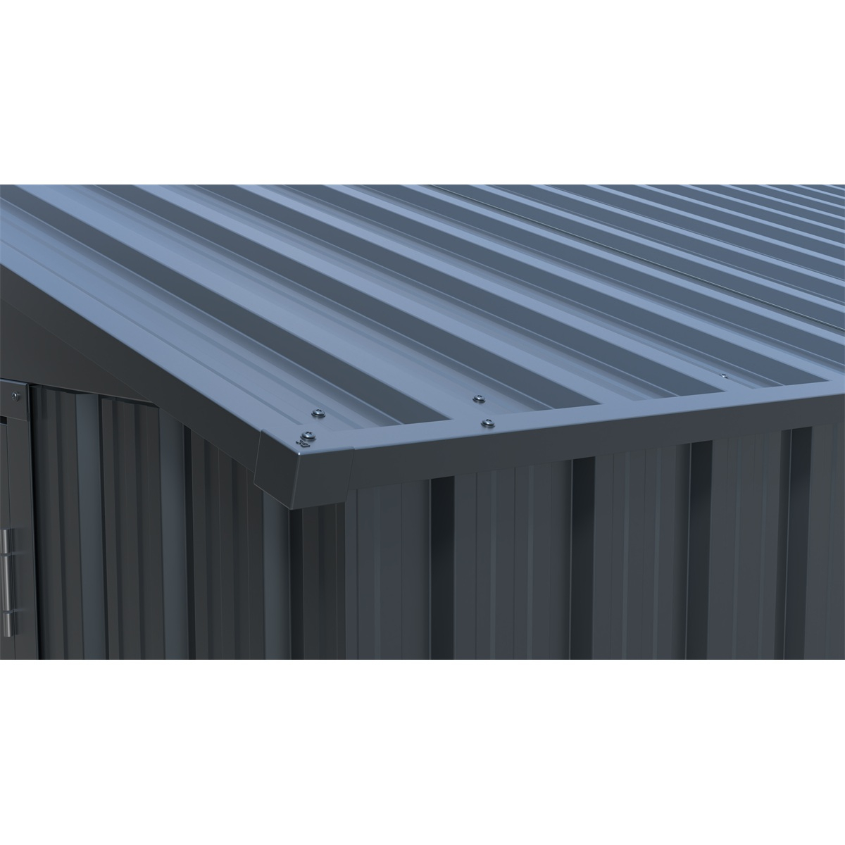 Riwall PRO RMCG 20x13 Anthracite kovová garáž 3,8 x 6 m so sedlovou strechou Antracit Náhľad