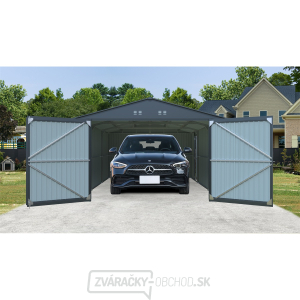 Riwall PRO RMCG 20x13 Anthracite kovová garáž 3,8 x 6 m so sedlovou strechou Antracit gallery main image