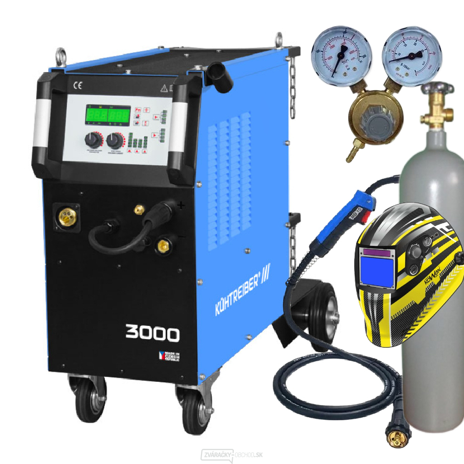 KITin 3000 Multi MIG Synergic V2 + Horák + red. ventil + Kukla + Fľaša Co2