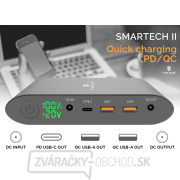 Notebook powerbank Smartech II QC3.0 40000mAh - čierna náhled