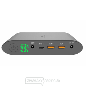 Notebook powerbank Smartech II QC3.0 40000mAh - šedá gallery main image