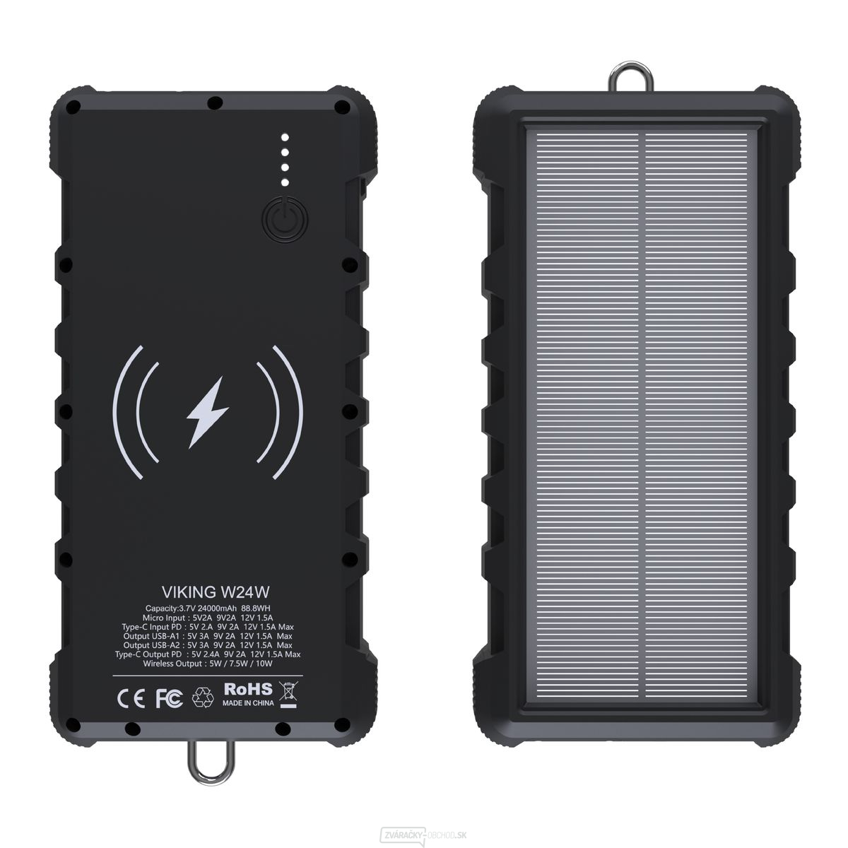 Solárna powerbanka Viking W24W 24000mAh
