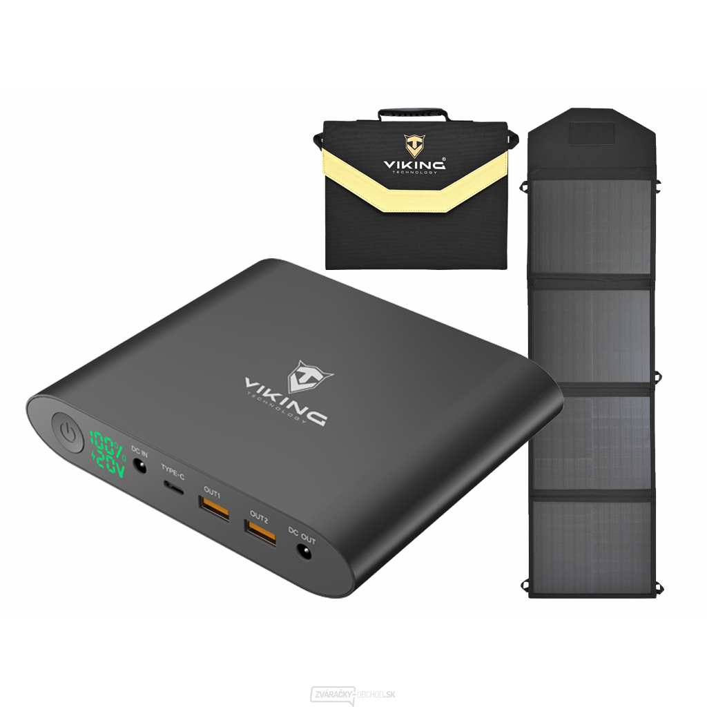 Set powerbanka Viking Smartech a solárny panel Viking L60