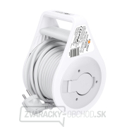 Solight predlžovací prívod na bubne 10m, 3 zásuvky, šedý kábel, 3x 1,0mm2 Náhľad