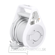 Solight predlžovací prívod na bubne 10m, USB A + C, 2 zásuvky, šedý kábel, 3x 1,0mm2 Náhľad