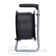 Solight predlžovací prívod na bubne, 4 zásuvky, 50m, čierny kábel, 3x 1,5mm2 Náhľad