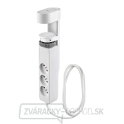 Solight 3z + USB A+C prenosné stolné zásuvky, 2m, biela, USB rýchlonabíjačka 20W PD Náhľad