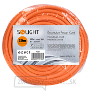 Solight predlžovací prívod - spojka, 1 zásuvka, 20m, 3 x 1,5mm2, oranžová Náhľad