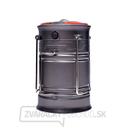 Solight LED nabíjacie kempingové svietidlo s lampášom, 200lm, šedá Náhľad