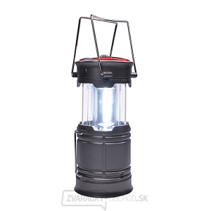 Solight LED nabíjacie kempingové svietidlo s lampášom, 200lm, šedá gallery main image