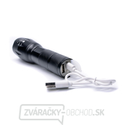 Solight LED nabíjacie svietidlo, 300lm, Cree, zoom, power banka, Li-Ion Náhľad