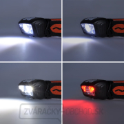 Solight LED čelové nabíjacie svietidlo, 150 + 100lm, biele a červené svetlo, Li-Ion Náhľad