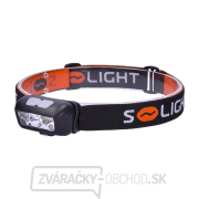 Solight LED čelové nabíjacie svietidlo, 150 + 100lm, biele a červené svetlo, Li-Ion gallery main image