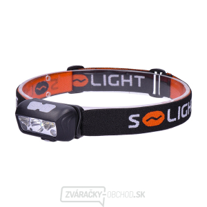 Solight LED čelové nabíjacie svietidlo, 150 + 100lm, biele a červené svetlo, Li-Ion gallery main image