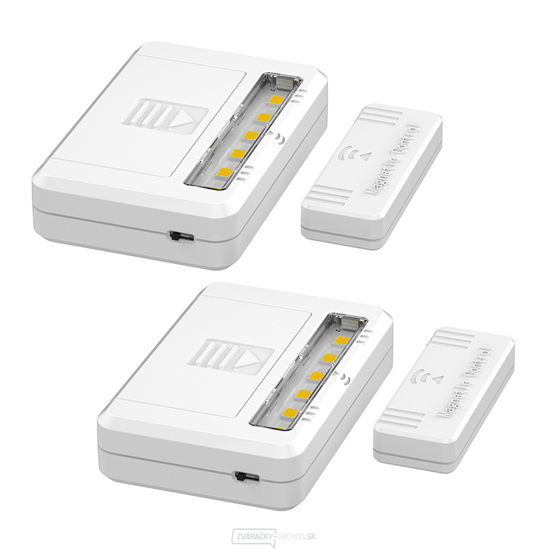 Solight LED svetielka do skríň, komôd a zásuviek, 40lm, 2x AAA, 2ks v balení