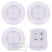 Solight LED svetielka s diaľkovým ovládaním, 3x 50lm, časovač, batériové napájanie gallery main image