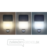 Solight LED solárne osvetlenie so senzorom, 11W, 1200lm, 3 CCT, Li-Ion, čierna náhled