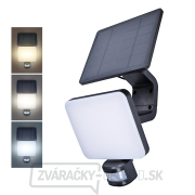 Solight LED solárne osvetlenie so senzorom, 11W, 1200lm, 3 CCT, Li-Ion, čierna gallery main image