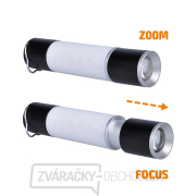 Solight LED nabíjacie ručné svietidlo s kampingovou lucernou, 250lm, power bank, Li-Ion Náhľad