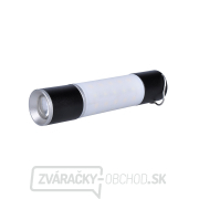 Solight LED nabíjacie ručné svietidlo s kampingovou lucernou, 250lm, power bank, Li-Ion gallery main image