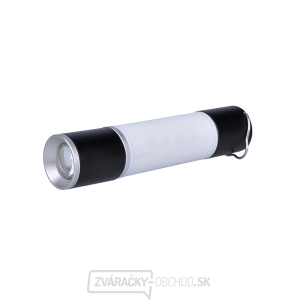 Solight LED nabíjacie ručné svietidlo s kampingovou lucernou, 250lm, power bank, Li-Ion gallery main image