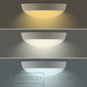Solight LED vonkajšie osvetlenie, nastaviteľná teplota svetla - 3CCT, 15/18/20W, 1800lm, 22cm, 2v1 - biely a čierny kryt Náhľad
