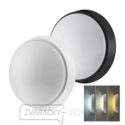 Solight LED vonkajšie osvetlenie, nastaviteľná teplota svetla - 3CCT, 15/18/20W, 1800lm, 22cm, 2v1 - biely a čierny kryt gallery main image
