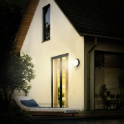 Solight LED vonkajšie osvetlenie so senzorom a nastaviteľnou CCT, 18W, 1800lm, 22cm, 2v1 - biely a čierny kryt Náhľad