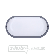 Solight LED vonkajšie osvetlenie oválne, 13W, 910lm, 4000K, IP54, 21cm, šedá farba Náhľad