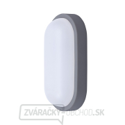 Solight LED vonkajšie osvetlenie oválne, 13W, 910lm, 4000K, IP54, 21cm, šedá farba gallery main image