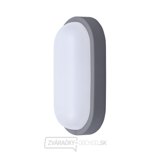 Solight LED vonkajšie osvetlenie oválne, 13W, 910lm, 4000K, IP54, 21cm, šedá farba gallery main image