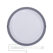 Solight LED vonkajšie osvetlenie okrúhle, 13W, 910lm, 4000K, IP54, 17cm, šedá farba Náhľad