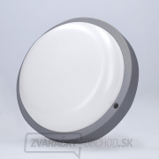 Solight LED vonkajšie osvetlenie okrúhle, 13W, 910lm, 4000K, IP54, 17cm, šedá farba náhled