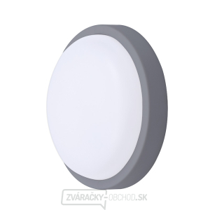 Solight LED vonkajšie osvetlenie okrúhle, 13W, 910lm, 4000K, IP54, 17cm, šedá farba gallery main image