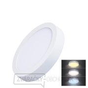 Solight LED mini panel CCT, prisadený, 12W, 900lm, 3000K, 4000K, 6000K, okrúhly gallery main image