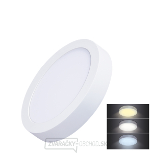 Solight LED mini panel CCT, prisadený, 12W, 900lm, 3000K, 4000K, 6000K, okrúhly gallery main image
