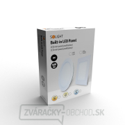 Solight LED mini panel, podhľadový, 6W, 400lm, 3000K, tenký, štvorcový, biely Náhľad