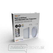 Solight LED mini panel CCT, prisadený, 12W, 900lm, 3000K, 4000K, 6000K, štvorcový náhled