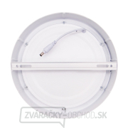 Solight LED mini panel CCT, prisadený, 18W, 1530lm, 3000K, 4000K, 6000K, okrúhly náhled