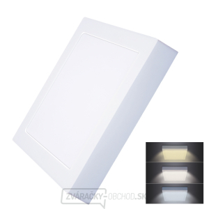 Solight LED mini panel CCT, prisadený, 18W, 1530lm, 3000K, 4000K, 6000K, štvorcový gallery main image