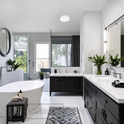 Solight LED mini panel kúpeľňový 2v1, 3CCT, podhľadový/prisadený, 12W, 1020lm, IP54, biela, okrúhly Náhľad