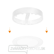 Solight LED mini panel kúpeľňový 2v1, 3CCT, podhľadový/prisadený, 12W, 1020lm, IP54, biela, okrúhly náhled