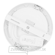 Solight LED mini panel kúpeľňový 2v1, 3CCT, podhľadový/prisadený, 12W, 1020lm, IP54, biela, okrúhly náhled