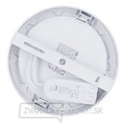 Solight LED mini panel kúpeľňový 2v1, 3CCT, podhľadový/prisadený, 12W, 1020lm, IP54, strieborná, okrúhly náhled