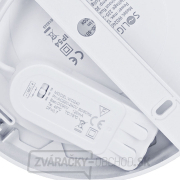 Solight LED mini panel kúpeľňový 2v1, 3CCT, podhľadový/prisadený, 12W, 1020lm, IP54, strieborná, okrúhly náhled