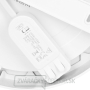 Solight LED mini panel kúpeľňový 2v1, 3CCT, podhľadový/prisadený, 18W, 1530lm, IP54, biela, okrúhly náhled