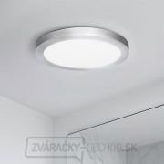 Solight LED mini panel kúpeľňový 2v1, 3CCT, podhľadový/prisadený, 18W, 1530lm, IP54, strieborná, okrúhly náhled