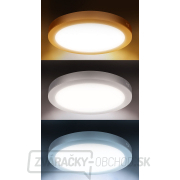 Solight LED mini panel kúpeľňový 2v1, 3CCT, podhľadový/prisadený, 18W, 1530lm, IP54, strieborná, okrúhly náhled