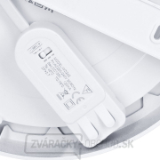 Solight LED mini panel kúpeľňový 2v1, 3CCT, podhľadový/prisadený, 18W, 1530lm, IP54, strieborná, okrúhly náhled