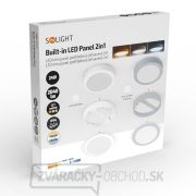 Solight LED mini panel kúpeľňový 2v1, 3CCT, podhľadový/prisadený, 24W, 2040lm, IP54, biela, okrúhly náhled